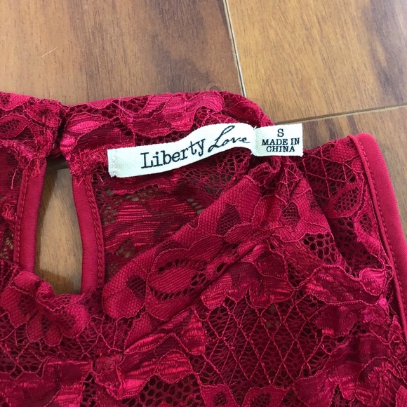 Red Lace Dress - Picture 2 of 4